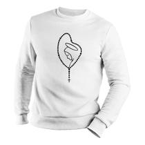 Blusa Moletom Ave Maria Mãe De Deus Feminina E Masculino Blusa Moletom Ave Maria Mãe De Deus Feminina E Masculino