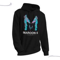 Blusa Moletom Banda Maroon 5 Pop Unissex Show Bolso Canguru