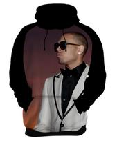 Blusa Moletom Canguru Cantor Chris Brown 9_x000D_