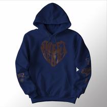 Blusa Moletom Canguru Capuz Bolso Coração Sweet Heart Cores