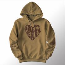 Blusa Moletom Canguru Capuz Bolso Coração Sweet Heart Cores