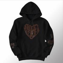 Blusa Moletom Canguru Capuz Bolso Coração Sweet Heart Cores