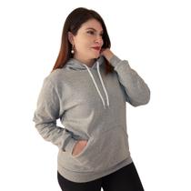 Blusa Moletom Canguru Capuz Bolso de Frio Flanelado Liso Cores