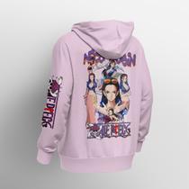 Blusa Moletom Canguru Capuz Bolso Nico Robin Serie Anime