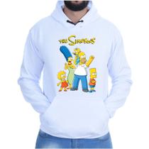 Blusa Moletom Canguru Casual Flanelado Os Simpsons