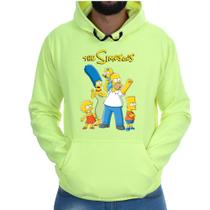 Blusa Moletom Canguru Casual Flanelado Os Simpsons