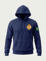 Blusa Moletom Canguru Com Capuz Masculina Inverno Estilo Country