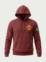 Blusa Moletom Canguru Com Capuz Masculina Inverno Estilo Country