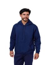 Blusa Moletom Canguru Com Capuz Masculino - Azul Marinho Blusa Moletom Canguru Com Capuz Masculino - Azul Marinho