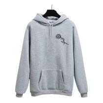 Blusa Moletom Canguru Estampado Unissex