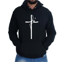 Blusa Moletom Canguru Flabelado Casual Fé