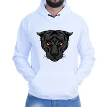 Blusa Moletom Canguru Flanelado Casual Algodão Premium Pantera Negra