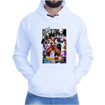 Blusa Moletom Canguru Flanelado Casual Dragon Ball Super