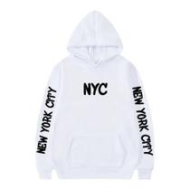 Blusa Moletom Canguru Flanelado Casual NYC Top