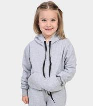 Blusa Moletom Canguru Infantil Com Capuz Bolso Liso Blusa Moletom Canguru Infantil Com Capuz Bolso Liso