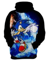 Blusa Moletom Canguru Jogo Game Sonic_x000D_