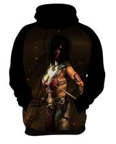 Blusa Moletom Canguru Jogo Mortal Kombat Milena 3_x000D_