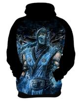 Blusa Moletom Canguru Jogo Mortal Kombat Sub Zero 4_x000D_