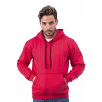 Blusa Moletom Canguru Liso Fechado Básico Capuz Bolso JDK519