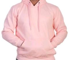 Blusa Moletom Canguru, Masculino/Feminino, Unissex, Rosa Blusa Moletom Canguru, Masculino/Feminino, Unissex, Rosa