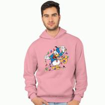 Blusa Moletom Canguru Pato Donald Luzes de Natal