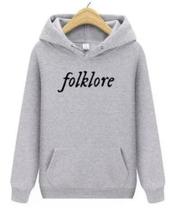 Blusa Moletom Canguru Taylor Swift Folklore Novidade!