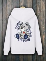 Blusa Moletom Canguru Urso Smiles Bear Feminino Masculino Casaco Flanelado Blusa Moletom Canguru Urso Smiles Bear Feminino Masculino Casaco Flanelado