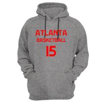 Blusa Moletom Capuz Basquete Atlanta Basketball número 15