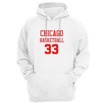 Blusa Moletom Capuz Basquete Chicago Basketball número 33