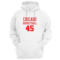 Blusa Moletom Capuz Basquete Chicago Basketball número 45