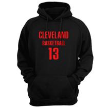 Blusa Moletom Capuz Basquete Cleveland Basketball número 13 Blusa Moletom Capuz Basquete Cleveland Basketball número 13