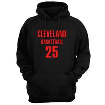 Blusa Moletom Capuz Basquete Cleveland Basketball número 25