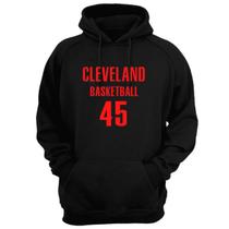 Blusa Moletom Capuz Basquete Cleveland Basketball número 45 Blusa Moletom Capuz Basquete Cleveland Basketball número 45