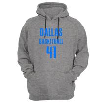 Blusa Moletom Capuz Basquete Dallas Basketball número 41
