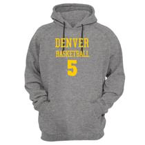 Blusa Moletom Capuz Basquete Denver Basketball número 5