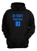 Blusa Moletom Capuz Basquete Detroit Basketball Número 10