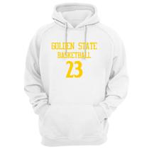 Blusa Moletom Capuz Basquete Golden State Basketball Núm 23 Blusa Moletom Capuz Basquete Golden State Basketball Núm 23