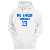 Blusa Moletom Capuz Basquete Los Angeles Basketball núm 13