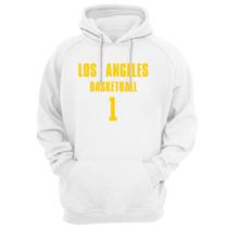 Blusa Moletom Capuz Basquete Los Angeles Basketball número 1 Blusa Moletom Capuz Basquete Los Angeles Basketball número 1