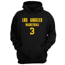 Blusa Moletom Capuz Basquete Los Angeles Basketball número 3