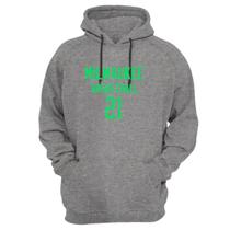 Blusa Moletom Capuz Basquete Milwaukee Basketball número 21 Blusa Moletom Capuz Basquete Milwaukee Basketball número 21