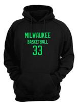 Blusa Moletom Capuz Basquete Milwaukee Basketball Número 33