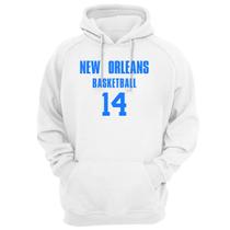 Blusa Moletom Capuz Basquete New Orleans Basketball número 14 Blusa Moletom Capuz Basquete New Orleans Basketball número 14
