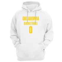 Blusa Moletom Capuz Basquete Oklahoma Basketball número 0 Blusa Moletom Capuz Basquete Oklahoma Basketball número 0