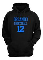 Blusa Moletom Capuz Basquete Orlando Basketball Número 12 Blusa Moletom Capuz Basquete Orlando Basketball Número 12