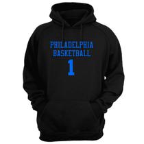 Blusa Moletom Capuz Basquete Philadelphia Basketball núm 1 Blusa Moletom Capuz Basquete Philadelphia Basketball núm 1