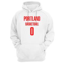 Blusa Moletom Capuz Basquete Portland Basketball número 0