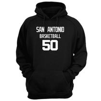 Blusa Moletom Capuz Basquete San Antonio Basketball núm 50