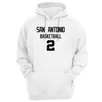 Blusa Moletom Capuz Basquete San Antonio Basketball número 2 Blusa Moletom Capuz Basquete San Antonio Basketball número 2