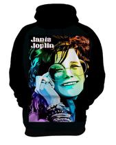 Blusa Moletom Capuz Canguru Rock Classico Janis Joplin 3_x000D_